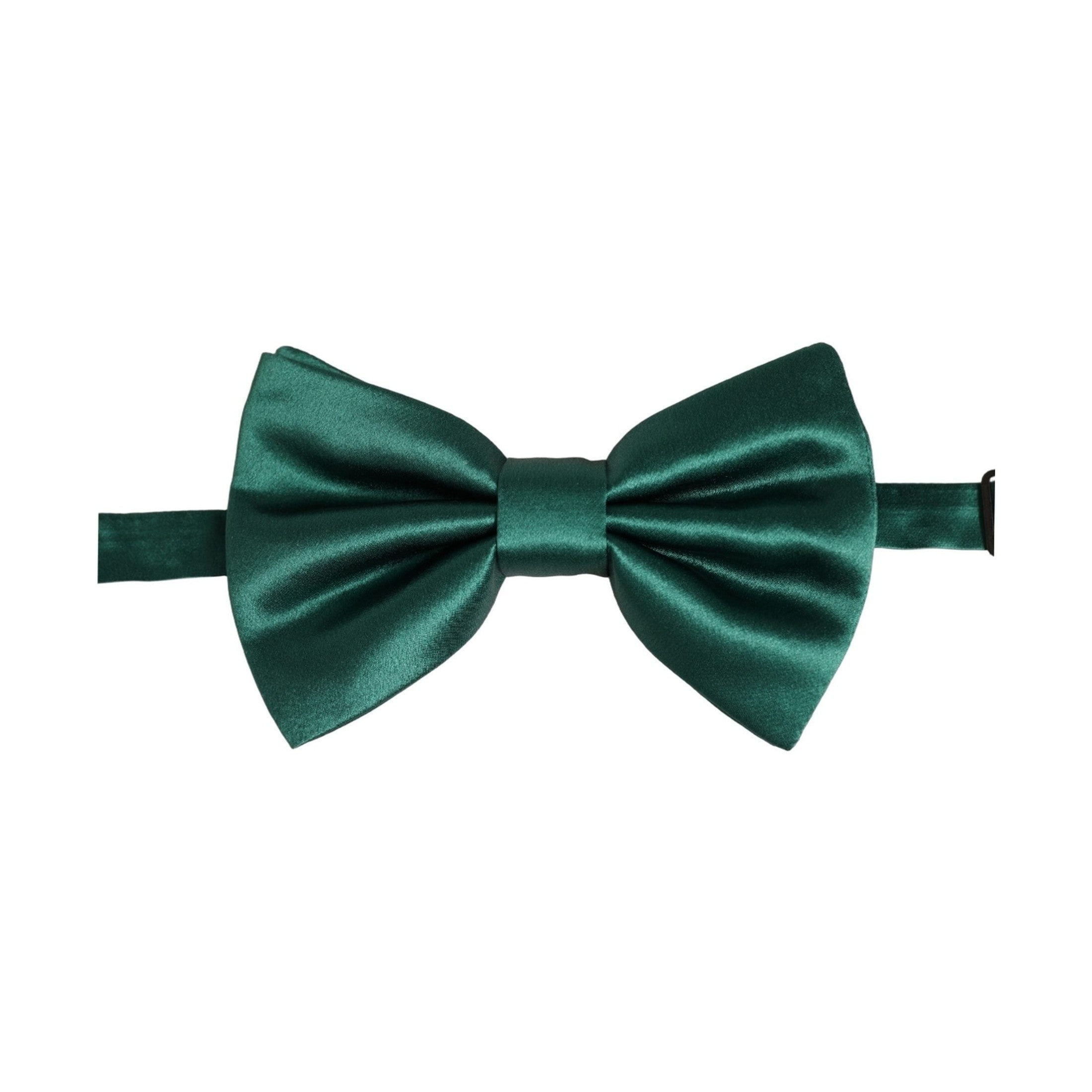 Dolce & Gabbana Men Green 100% Silk Adjustable Neck Papillon Bow Tie