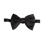 Dolce & Gabbana Men Black 100% Silk Adjustable Neck Papillon Bow Tie
