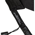 Dolce & Gabbana Men Black 100% SIlk Adjustable Neck Papillon Bow Tie