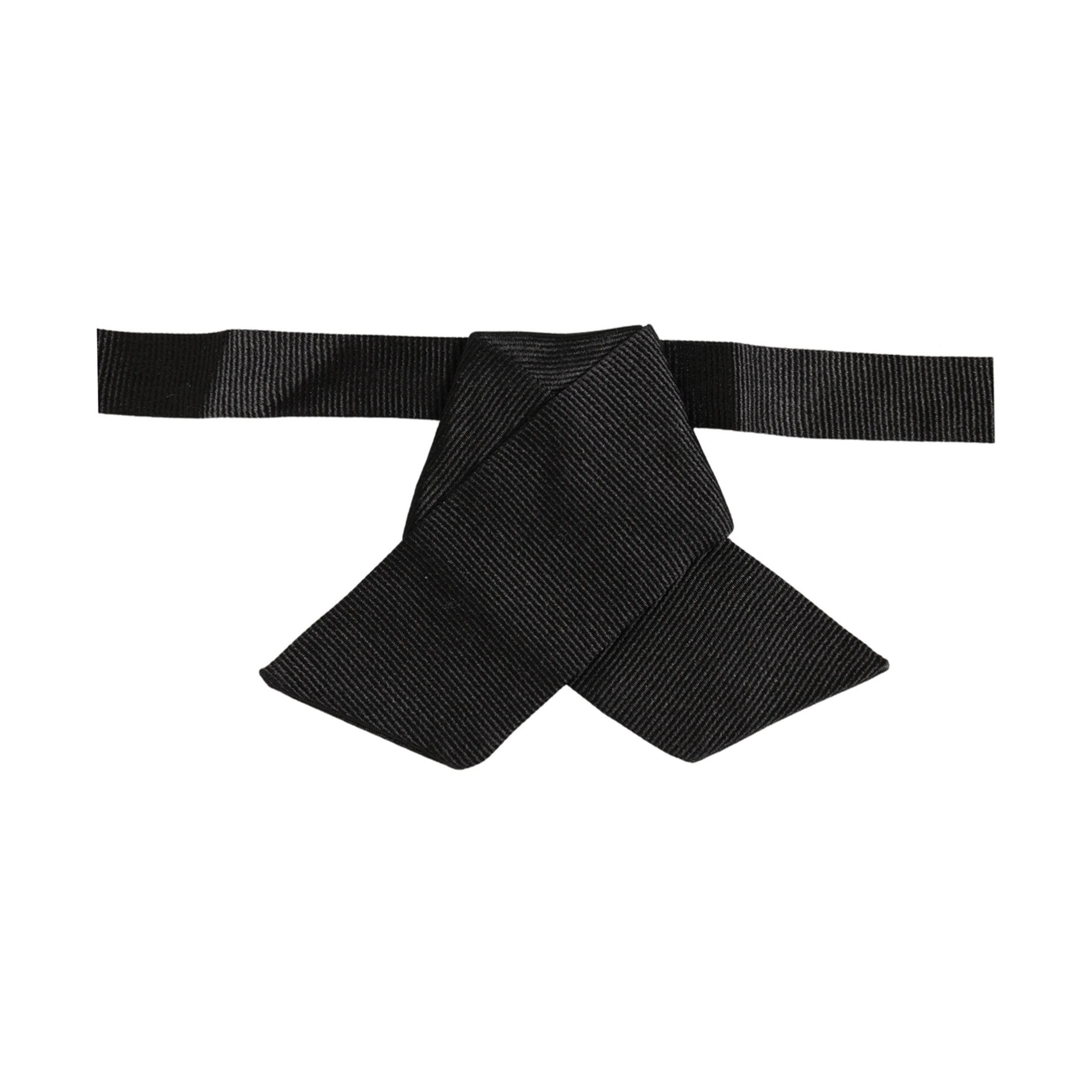 Dolce & Gabbana Men Black 100% SIlk Adjustable Neck Papillon Bow Tie