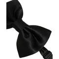 Dolce & Gabbana Men Black 100% Silk Adjustable Neck Papillon Bow Tie