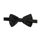 Dolce & Gabbana Men Black 100% Silk Adjustable Neck Papillon Bow Tie