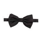 Dolce & Gabbana Men Black 100% Silk Adjustable Neck Papillon Bow Tie