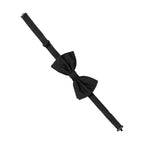 Dolce & Gabbana Men Black 100% Silk Adjustable Neck Papillon Bow Tie