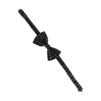 Dolce & Gabbana Black White Polka Dot Adjustable Neck Papillon Bow Tie