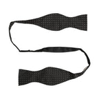 Dolce & Gabbana Black White Polka Dot Adjustable Neck Papillon Bow Tie
