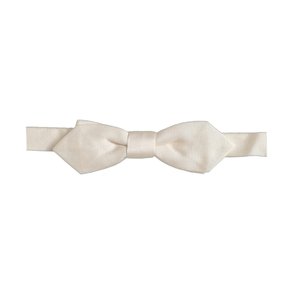 Dolce & Gabbana Men White 100% Silk Adjustable Neck Papillon Bow Tie