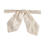 Dolce & Gabbana Men Ivory Paisley SIlk Adjustable Neck Papillon Bow Tie