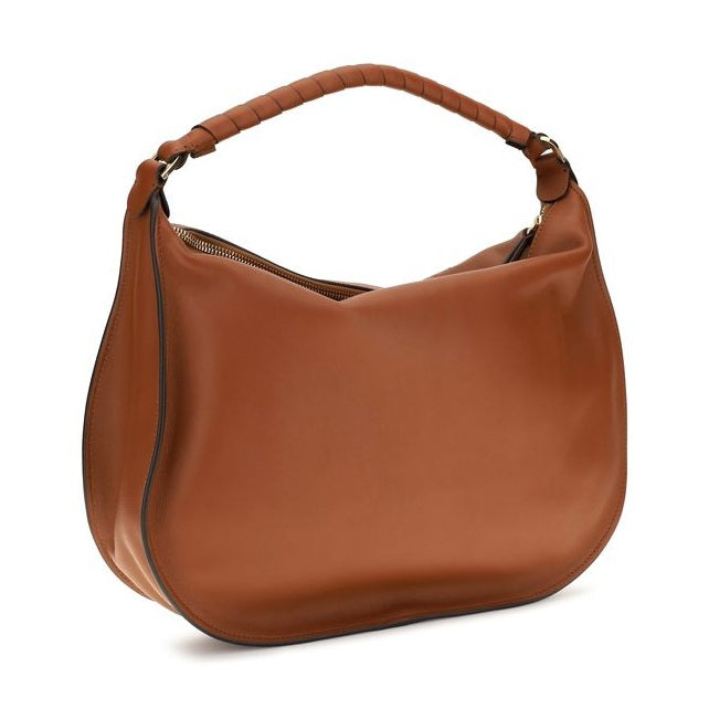 Chloé Brown Calf Leather Bos Taurus Shoulder Bag