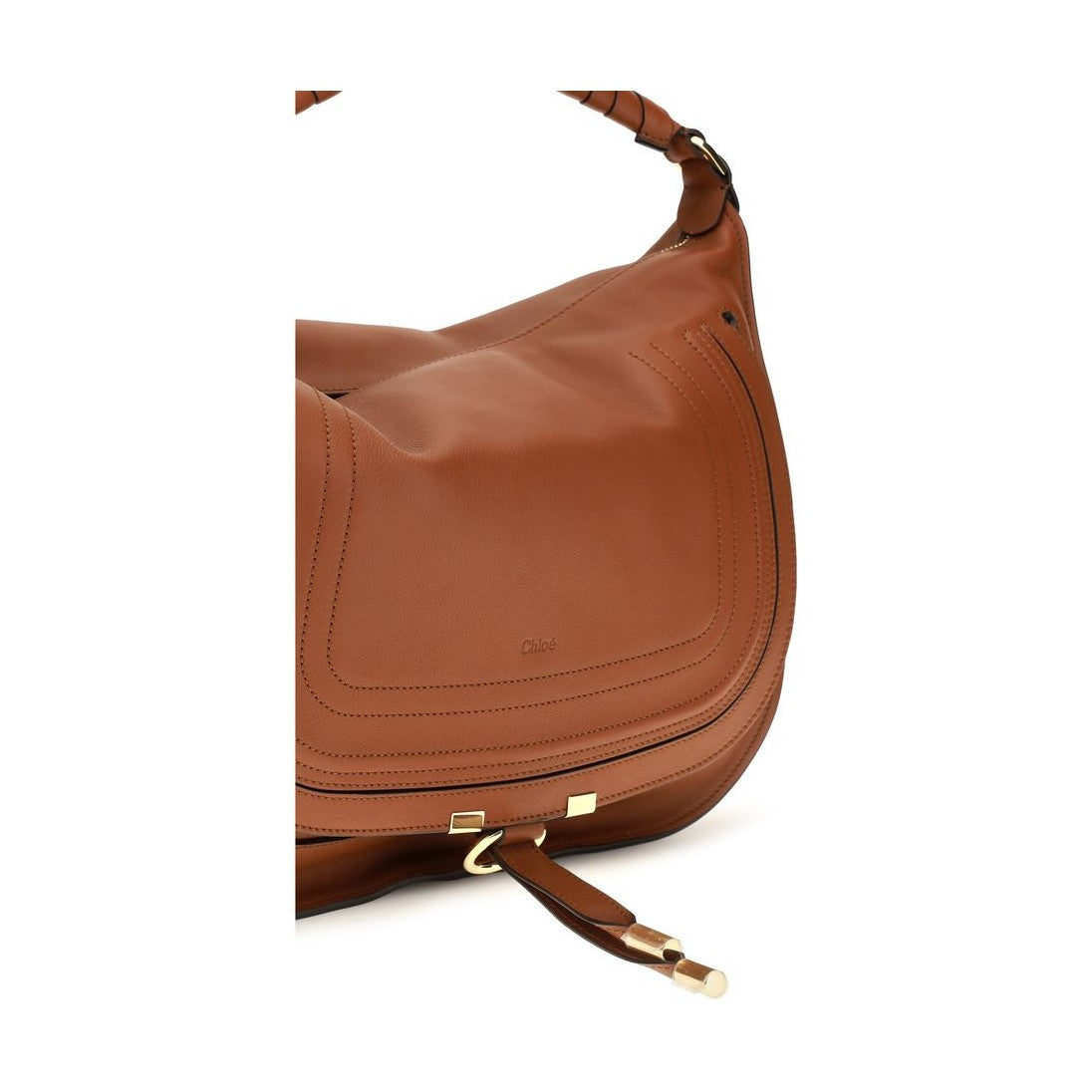 Chloé Brown Calf Leather Bos Taurus Shoulder Bag