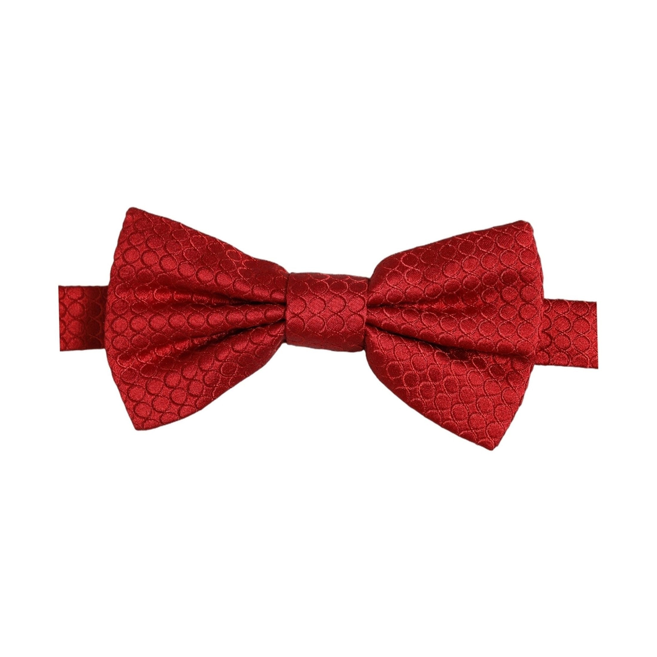 Dolce & Gabbana Men Red 100% Silk Adjustable Neck Papillon Bow Tie