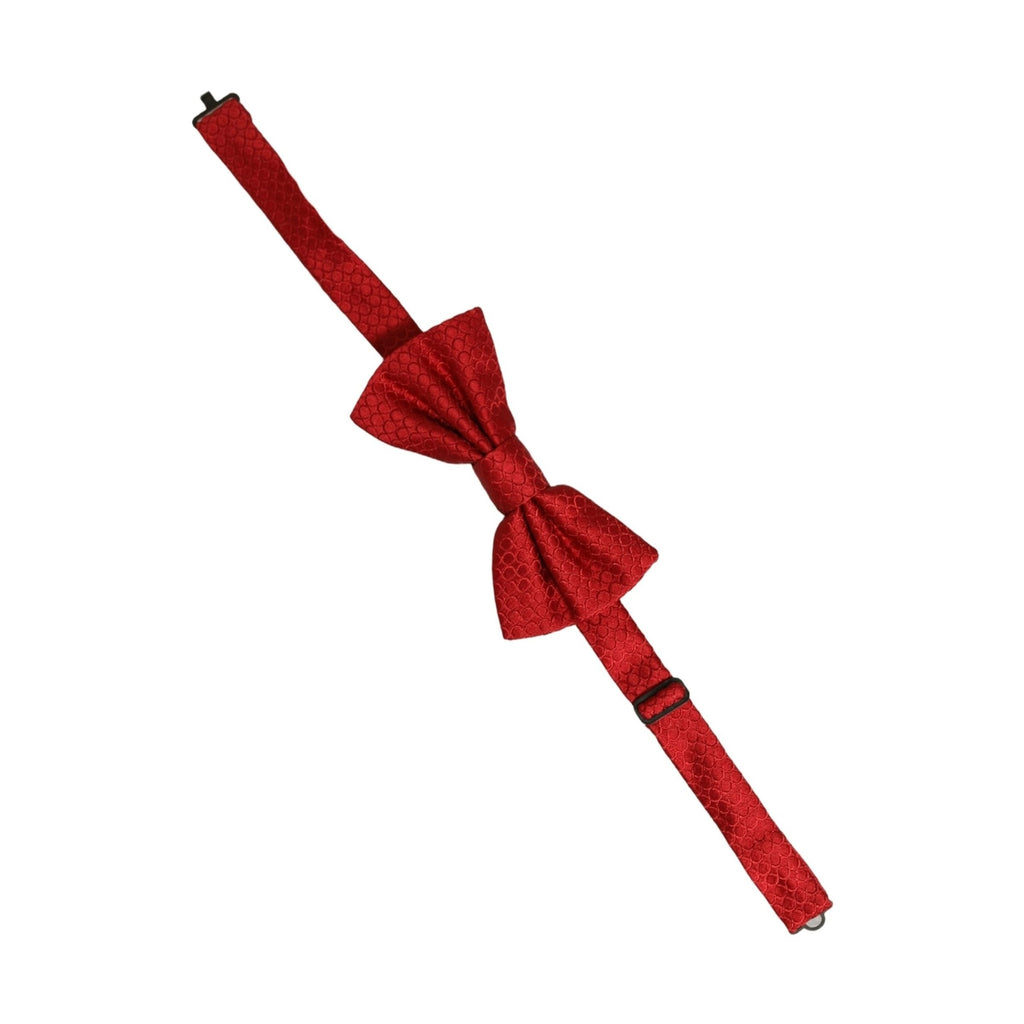 Dolce & Gabbana Men Red 100% Silk Adjustable Neck Papillon Bow Tie