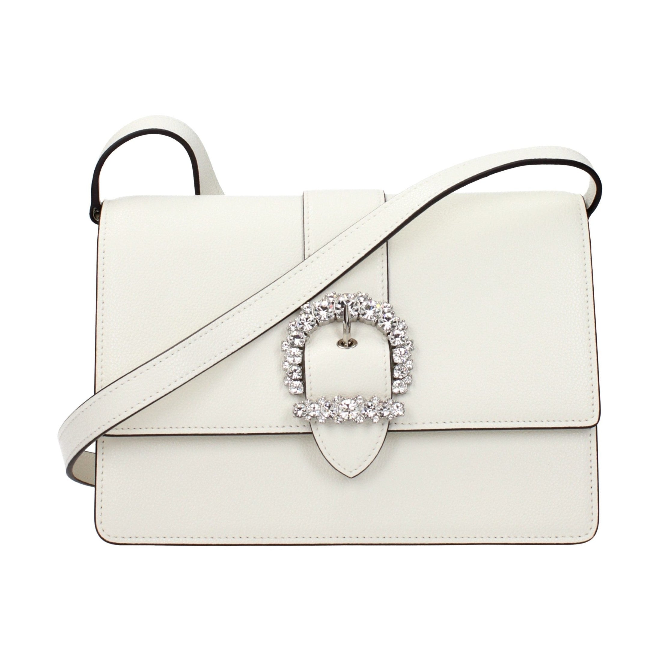 White Leather Crossbody Bag