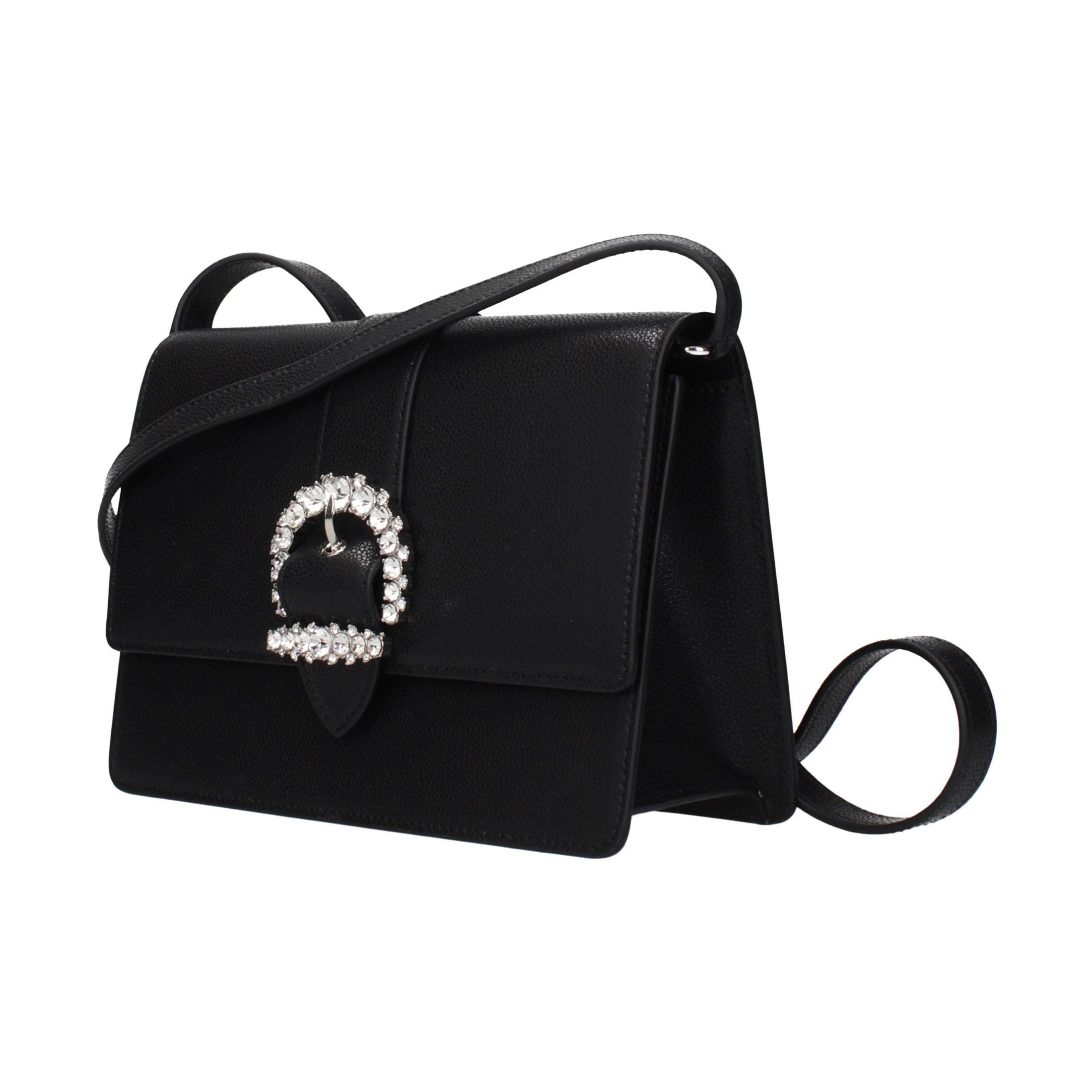 Black Leather Crossbody Bag