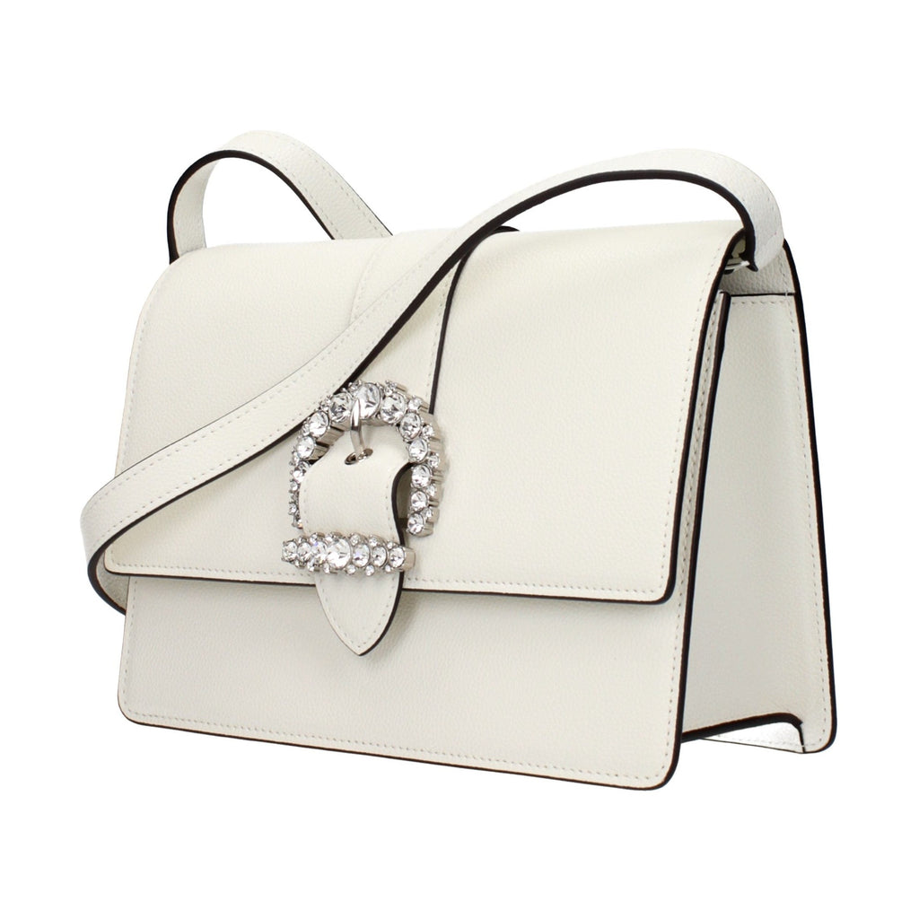 White Leather Crossbody Bag