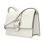 White Leather Crossbody Bag