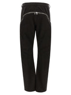 Rick Owens Black Cotton Flared Pants
