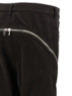 Rick Owens Black Cotton Flared Pants