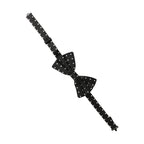 Dolce & Gabbana Black White Polka Dot Adjustable Neck Papillon Bow Tie