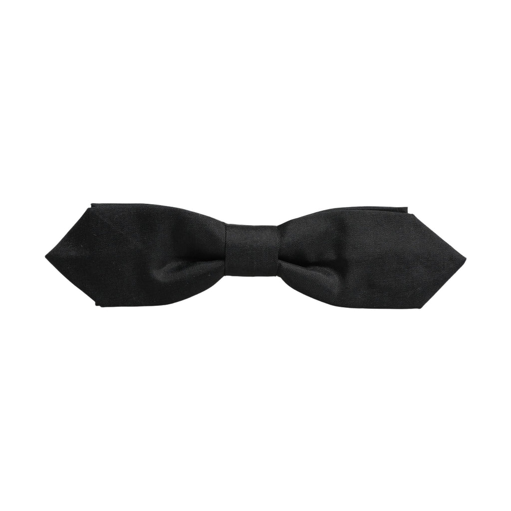 Dolce & Gabbana Men Black Polyester Adjustable Neck Papillon Bow Tie