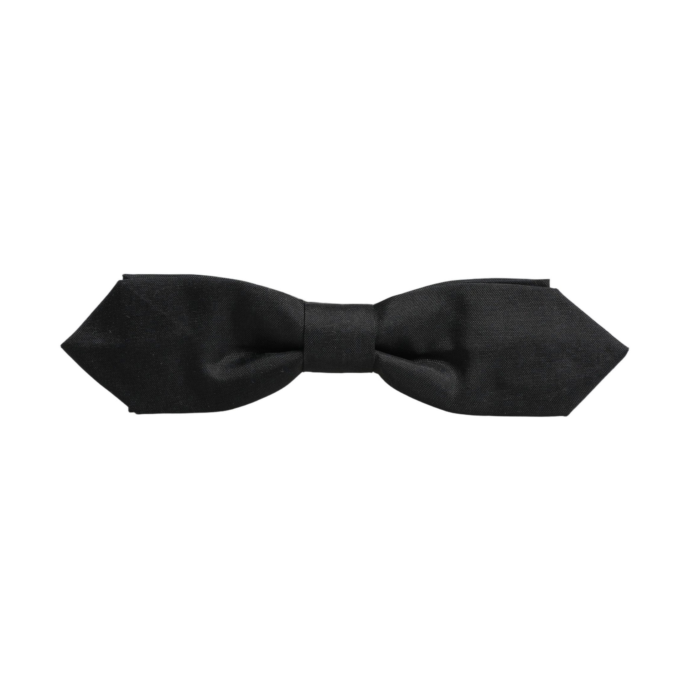 Dolce & Gabbana Men Black Polyester Adjustable Neck Papillon Bow Tie