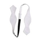 Dolce & Gabbana Men White 100% Silk Adjustable Neck Papillon Bow Tie