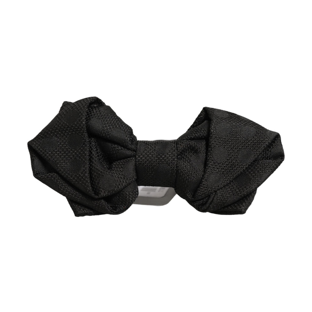 Dolce & Gabbana Men Black 100% Silk Adjustable Neck Papillon Bow Tie