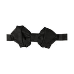 Dolce & Gabbana Men Black 100% Silk Adjustable Neck Papillon Bow Tie