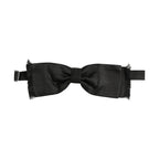 Dolce & Gabbana Men Black 100% SIlk Adjustable Neck Papillon Bow Tie