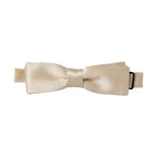 Dolce & Gabbana Men Beige 100% Silk Adjustable Neck Papillon Bow Tie