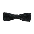 Dolce & Gabbana Men Black Green Paisley Adjustable Neck Papillon Bow Tie