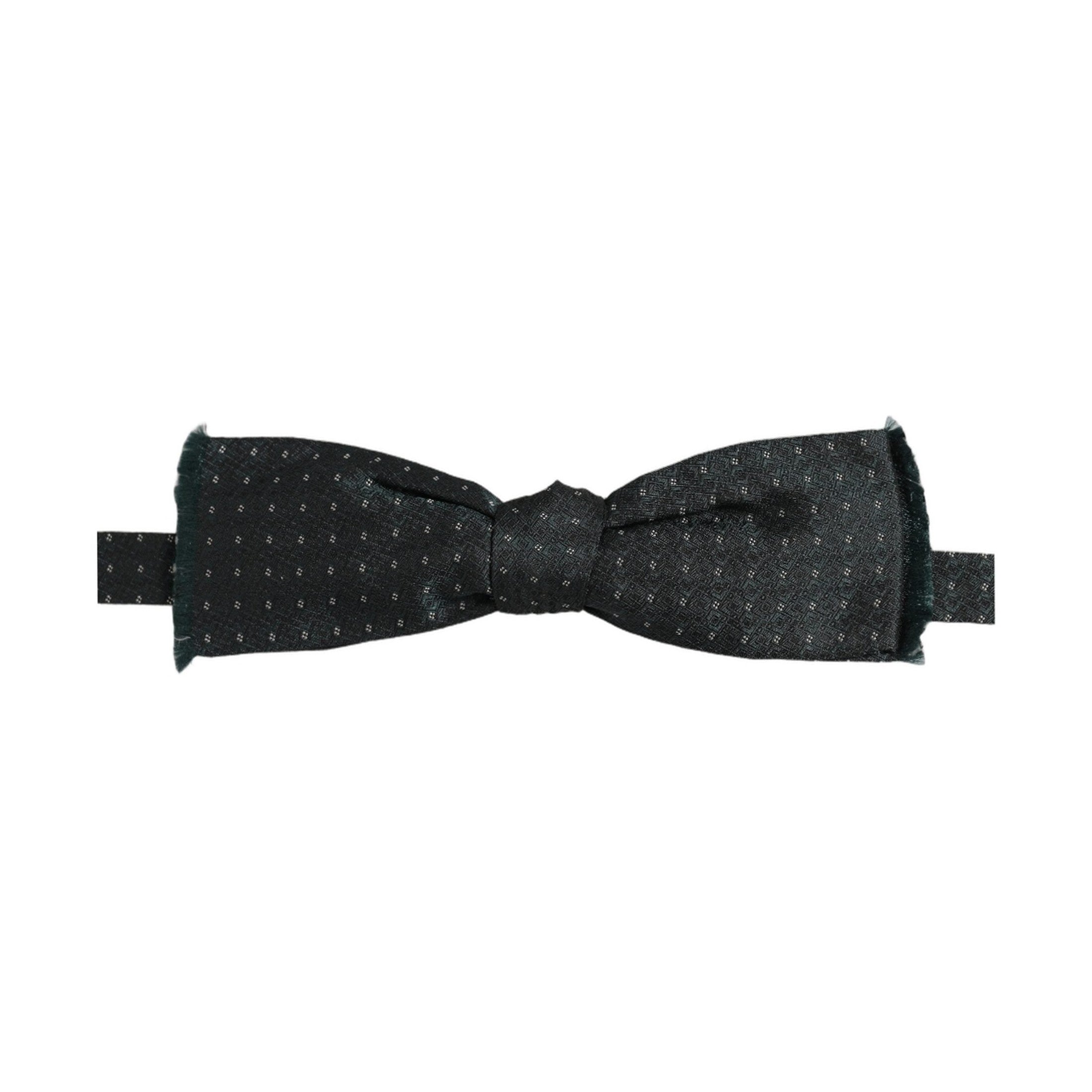 Dolce & Gabbana Men Green Patterned Adjustable Neck Papillon Bow Tie