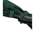 Dolce & Gabbana Men Dark Green Silk Adjustable Neck Papillon Bow Tie