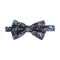 Dolce & Gabbana Men Navy Blue Floral Adjustable Neck Papillon Bow Tie