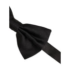 Dolce & Gabbana Men Black 100% Silk Adjustable Neck Papillon Bow Tie