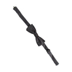 Dolce & Gabbana Men Dark Gray Geometric Adjustable Neck Bow Tie