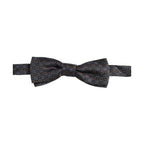 Dolce & Gabbana Men Dark Gray Geometric Adjustable Neck Bow Tie