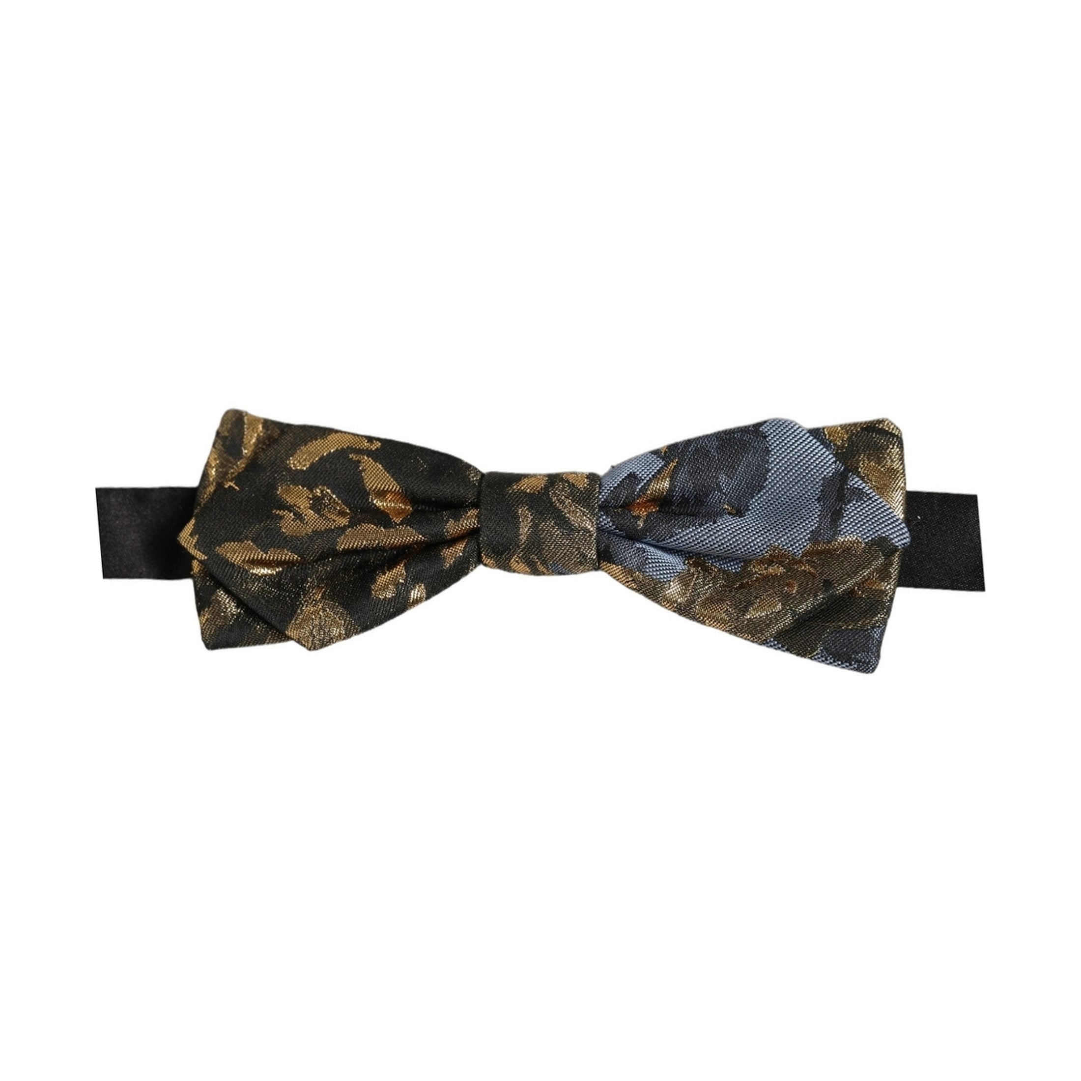 Dolce & Gabbana Men Multicolor Jacquard Adjustable Neck Bow Tie