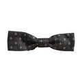 Dolce & Gabbana Men Dark Gray Geometric Adjustable Bow Tie