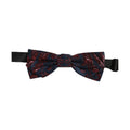 Dolce & Gabbana Men Blue Red Paisley Adjustable Neck Papillon Bow Tie