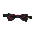 Dolce & Gabbana Men Blue Red Paisley Adjustable Neck Papillon Bow Tie