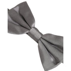 Dolce & Gabbana Men Gray 100% Silk Adjustable Neck Papillon Bow Tie