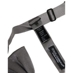 Dolce & Gabbana Men Gray 100% Silk Adjustable Neck Papillon Bow Tie