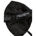 Dolce & Gabbana Men Black Patterned Adjustable Neck Papillon Bow Tie