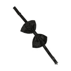 Dolce & Gabbana Men Black Patterned Adjustable Neck Papillon Bow Tie