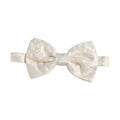 Dolce & Gabbana Men White Floral Silk Adjustable Neck Papillon BowTie