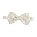 Dolce & Gabbana Men White Floral Silk Adjustable Neck Papillon BowTie