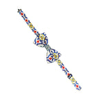 Dolce & Gabbana Men Multicolor Majolica Adjustable Neck Papillon Bow Tie