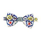 Dolce & Gabbana Men Multicolor Majolica Adjustable Neck Papillon Bow Tie