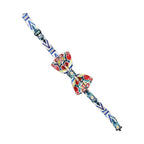 Dolce & Gabbana Men Multicolor Majolica Adjustable Neck Papillon Bow Tie
